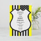 Dünngelbe Linie Einladung (Stehend Vorderseite)