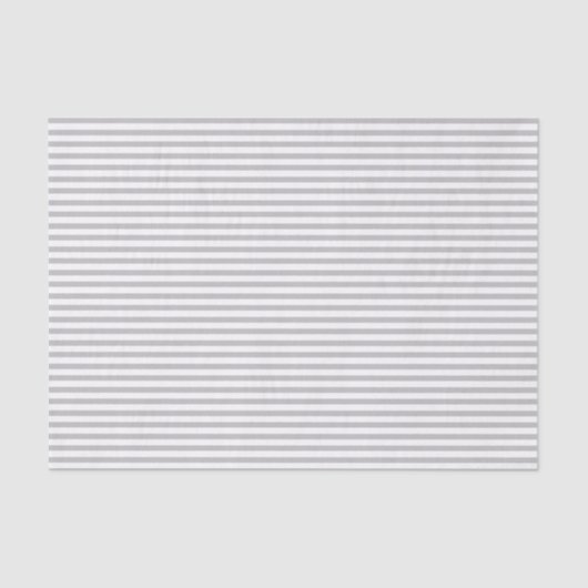 Dünngraue und weiße Streifen - Gewebepapier Seidenpapier (Vorderseite)
