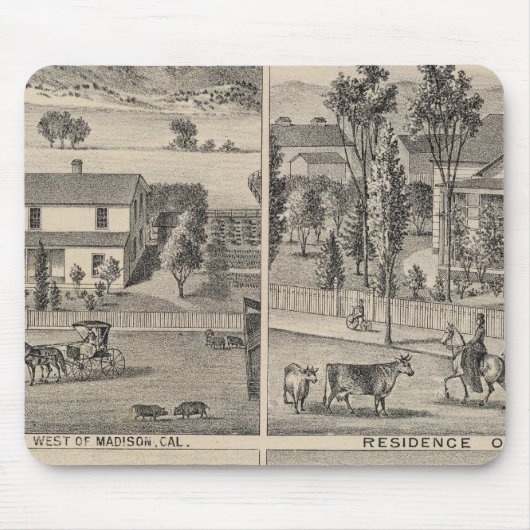 Dunnigan, Winters, Madison-Bauernhof Mousepad (Vorne)