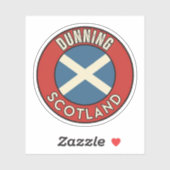 Dunning, Schottland Aufkleber (Blatt)