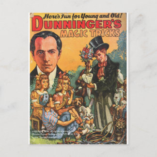 DUNNINGER PULP MAGAZIN TITELBLATT POSTKARTE