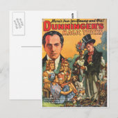 DUNNINGER PULP MAGAZINE COVER POSTKARTE (Vorne/Hinten)