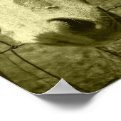 Dunnit in Sepia Tint Poster (Ecke)