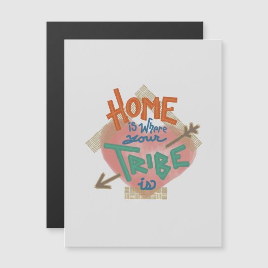 Dünnmagnet der Friend-Familie Magneteinladung (Vorne/Hinten)