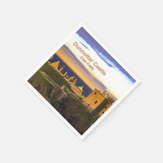 Dunnottar Castle — Clan Keith Serviette (Ecke)