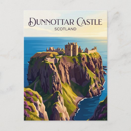 Dunnottar Castle Schottland Postkarte (Vorderseite)