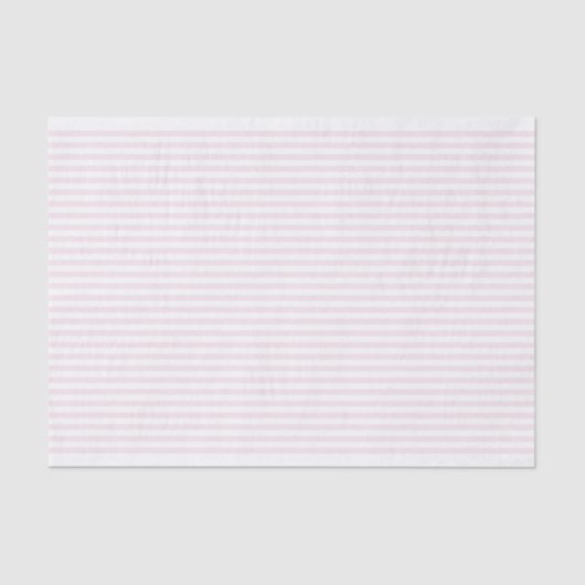 Dünnrosa und weiße Streifen - Papiergewebe Seidenpapier (Vorderseite)