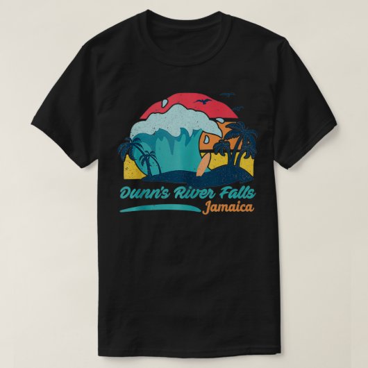 Dunns River Falls Jamaica Beach Summer Surfpal T-Shirt (Design vorne)
