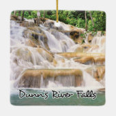 Dunn's River Falls Jamaica schließt Keramikornament (Rückseite)