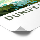 Dunn's River Falls Jamaica Travel Print Poster (Ecke)