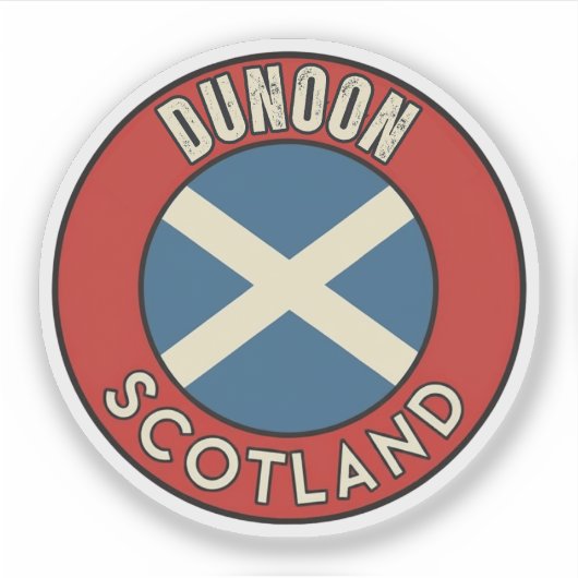 Dunoon, Schottland Aufkleber (Vorderseite)