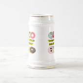 Dunot Stopp Glaube - Donuts Zitat Bierglas (Mittel)