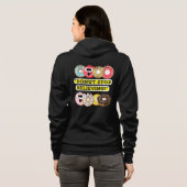 Dunot Stopp Glaube - Donuts Zitat-Hemd Hoodie (Schwarz voll)