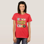 Dunot Stopp Glaube - Donuts Zitat-Hemd T-Shirt (Vorne ganz)