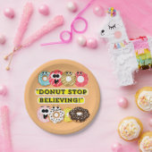 Dunot Stopp Glaube - Donuts Zitat Pappteller (Party)