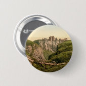 Dunottar Schloss, Stonehaven, Schottland Button (Vorne & Hinten)