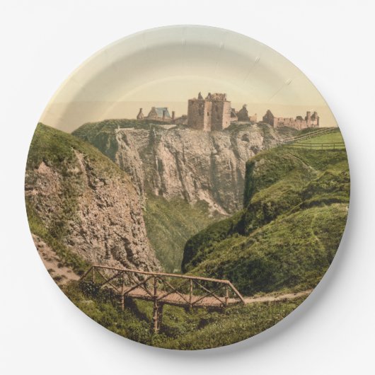 Dunottar Schloss, Stonehaven, Schottland Pappteller (Vorderseite)