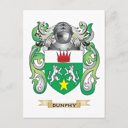 Dunphy Coat of Arms Postkarte (Vorderseite)