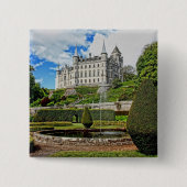 Dunrobin Burgarchitektur Foto Button (Vorderseite)