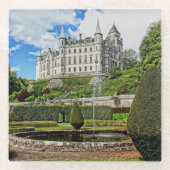 Dunrobin Burgarchitektur Foto Glasuntersetzer (Vorderseite)