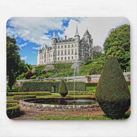 Dunrobin Burgarchitektur Foto Mousepad (Vorne)