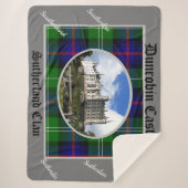Dunrobin Castle Sutherland Spellan und Tartan Sherpadecke (Vorderseite)