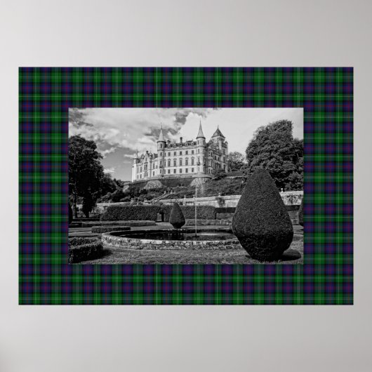 Dunrobin Castle Sutherland Tartan Poster (Vorne)