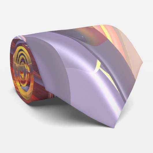 Dunst-abstrakte Krawatte (Gerollt)