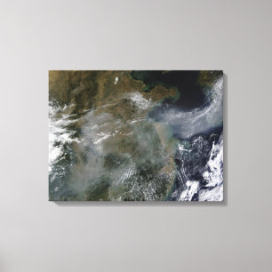 Dunst über der NordChina schlicht Leinwanddruck