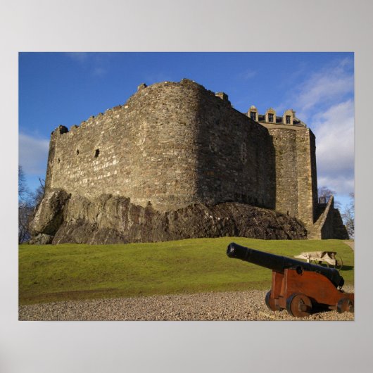 Dunstaffle Castle, Argyll and Bute, Schottland Poster (Vorne)