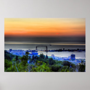 Dunstiger Morgen Poster