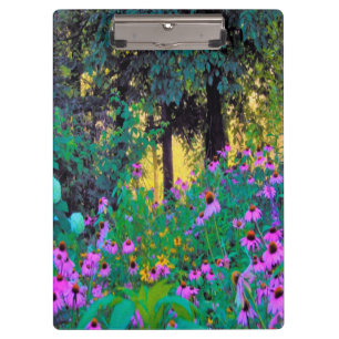 Dunstiger Morgensonnenaufgang in meinem Rubio-Gart Klemmbrett