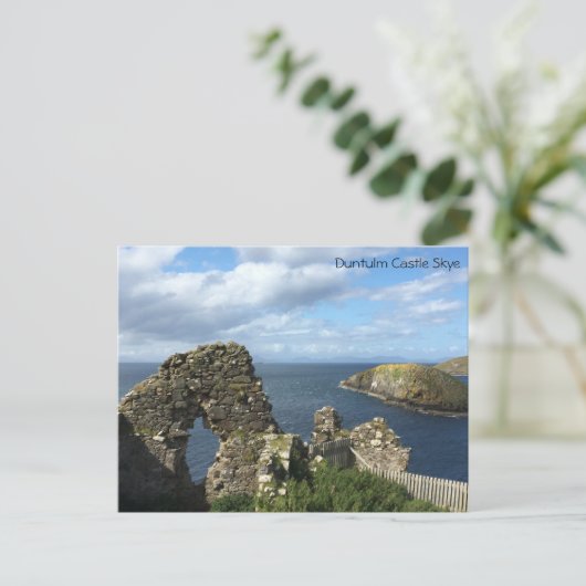 Duntulm Castle Skye Postcard Postkarte (Stehend Vorderseite)