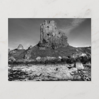 Dunure Castle an der schroffen Küste von Ayrshire Postkarte