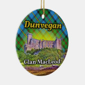 Dunvegan Castle Clan MacLeod Isle of Skye Schottla Keramik Ornament (Rechts)