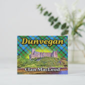 Dunvegan Castle Clan MacLeod Isle of Skye Schottla Postkarte (Stehend Vorderseite)