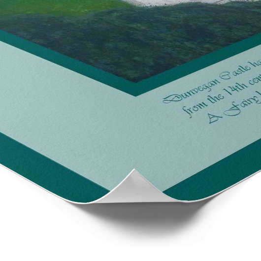 DUNVEGAN CASTLE POSTER (Ecke)
