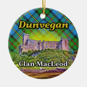 Dunvegan Schloss-Clan MacLeod Insel von Skye Keramik Ornament