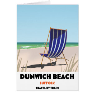 Dunwch Beach Suffolk Vintages Zugposter