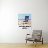 Dunwch Beach Suffolk Vintages Zugposter Wandteppich (Beispiel)