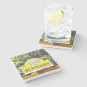 Dunwoody, Atlanta, Georgia, Marmor-Untersetzer Steinuntersetzer (Seitenansicht)