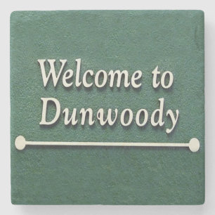 Dunwoody Willkommen, Atlanta, Georgia, Steinuntersetzer