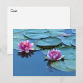 Duo Ankündigungspostkarte (Vorne/Hinten)