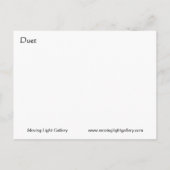 Duo Ankündigungspostkarte (Rückseite)