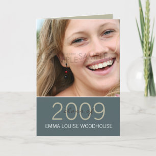 "Duo" Cadet Blue Abschluss Einladung