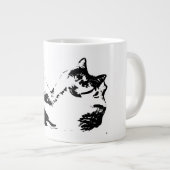 Duo Cat Companies Ink Portrait Tasse (Vorderseite Rechts)