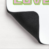 Duo-Farbtypografie - Du bist ein liebenswerter Man Mousepad (Ecke)