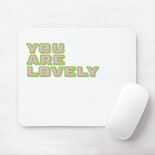 Duo-Farbtypografie - Du bist ein liebenswerter Man Mousepad (Mit Mouse)