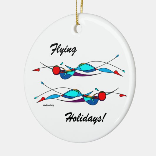 Duo Fly Swimmers Keramik Keramik Ornament (Links)