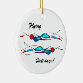 Duo Fly Swimmers Keramik Ornament (Rechts)